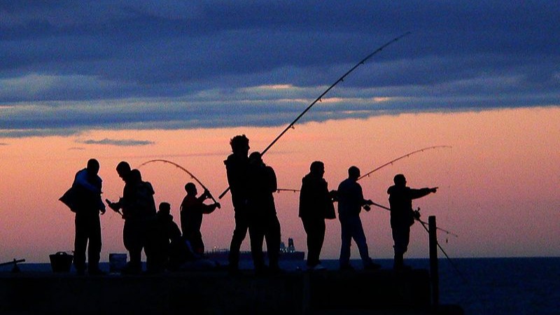 An evening fishing by Francis Hannaway, tags: gezeiten - CC BY-SA